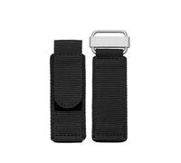YELEMEABHB Fit For Seiko Diesel Strap Black Blue Army Green Fit For Nylon Watchband 22mm 24mm With Hook-and-loop Buckle Canvas Bracelet Watch strap(Black silver,22mm)