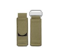 YELEMEABHB Fit For Seiko Diesel Strap Black Blue Army Green Fit For Nylon Watchband 22mm 24mm With Hook-and-loop Buckle Canvas Bracelet Watch strap(Army green silver,24mm)
