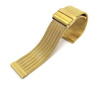 YELEMEABHB Fit For Strap Milanese Band 18mm 20mm 22mm 24mm Stainless Steel Watchbands Bracelet Fit For Samsung Galaxy Fit For Huawei GT Watch strap(Gold,20mm)