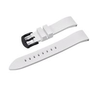 YELEMEABHB Fluorine Rubber Watch Strap Quick Release Watchband 18-19-20-21mm For Each Brand Diving Watch Bands Watch strap(White Black,19mm)