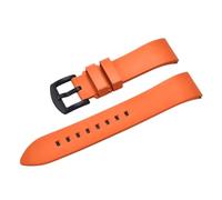 YELEMEABHB Fluorine Rubber Watch Strap Quick Release Watchband 18-19-20-21mm For Each Brand Diving Watch Bands Watch strap(Orange Black,20mm)