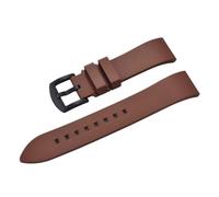 YELEMEABHB Fluorine Rubber Watch Strap Quick Release Watchband 22-23-24mm For Each Brand Diving Watch Bands Watch strap(Brown Black,22mm)