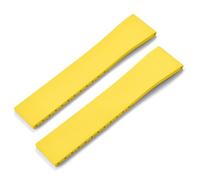 YELEMEABHB Fluoro Rubber Watch Band CTS FKM Strap 16 18 19 20 21 22mm Cut To Size Fast Release Adjustable Universal Bracelet Black Buckle Watch clasp(Yellow No Buckle,21mmx18mm)