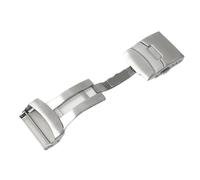 YELEMEABHB For Seiko for Citizen Solid Stainless Steel Clasp Watchband Buckle 18mm 20mm 22mm 24mm Watch Accessories Watch clasp(20mm steel-no logo)