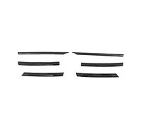 YELEMEABHB Front Bumper Mesh Center Grill Moulding Strips Cover Trim Compatible With Tiguan MK2 2016-2021 Chrome style(Glossy Black)