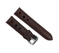 YELEMEABHB Genuine Leather Watchband 18mm 20mm 22mm 24mm Brown Coffee Black Racing Strap Handmade Stitching Quick Release Watch Band Watch strap(Coffee,22mm)