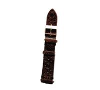 YELEMEABHB Genuine Leather Watchstrap Brown Porous Breathable Watch Band 18mm 20mm 22mm 24mm Handmade Stitching for Watch Wist Bracelets Watch strap(4,22mm)