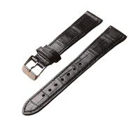 YELEMEABHB Handmade Alligator Strap, 18 19 20 21 22MM Bamboo Pattern Crocodile Bracelet, Vintage Style Leather, S/M Short Watch strap(Silver-buckle,20mm)