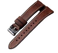 YELEMEABHB Handmade Strap Italian First Layer Cowhide Leather Watchband 18 19 20 21 22MM Green Gray Brown Men's Old Watch Bracelet Watch strap(Maroon,22mm)