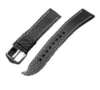 YELEMEABHB Handmade top layer cowhide watchband 18 20 22mm brown black blue without interlayer, men's soft bracelet with retro style Watch strap(C colour,20mm)