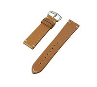 YELEMEABHB Leather Watch Strap 18mm 20mm 22mm 24mm Men Watchband Black Red Brown Blue Cowhide Wrist Band Watch strap(Light Brown,24mm)