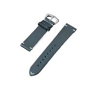 YELEMEABHB Leather Watch Strap 18mm 20mm 22mm 24mm Men Watchband Black Red Brown Blue Cowhide Wrist Band Watch strap(Blu,22mm)