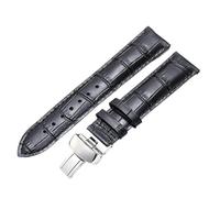 YELEMEABHB Leather Watchband Fit For Tissot Le Locle T41 T006 PRC200 Watch Strap 18 19 20 22mm Wrist Bracelet 1853 Band Watch strap(Black Silver,18mm)