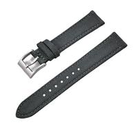 YELEMEABHB Mixed Leather for Nylon Watchbands Quick Release Watch Strap 18mm 20mm 22mm Fit For SKX007 SKX009 Watch strap(Grey Silver,18mm)