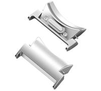 YELEMEABHB Quick Fit Connector Fit For Samsung Galaxy Watch 6 5 4 40mm 44mm Fit For Galaxy Watch6 Classic 42 46 43 47mm 2pcs Tainless Steel Adapter Watch clasp(Silver,20mm)