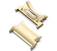 YELEMEABHB Quick Fit Connector Fit For Samsung Galaxy Watch 6 5 4 40mm 44mm Fit For Galaxy Watch6 Classic 42 46 43 47mm 2pcs Tainless Steel Adapter Watch clasp(Gold,20mm)