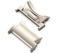 YELEMEABHB Quick Fit Connector Fit For Samsung Galaxy Watch 6 5 4 40mm 44mm Fit For Galaxy Watch6 Classic 42 46 43 47mm 2pcs Tainless Steel Adapter Watch clasp(Starlight,20mm)