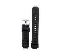 YELEMEABHB Rubber Fit For Casio G-SHOCK Series 4778AW-591 590 5230AWG-M100 101 Watches Band Silicon Straps Watch strap(Black Silver)