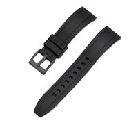 YELEMEABHB Rubber Watch Strap 18mm 20mm 22mm 24mm Quick Release Watchbands Watch strap(Black black,22mm)