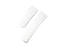 YELEMEABHB Rubber Watchband Fit For Rolex Watch Band 20mm 21mm Waterproof Silicone Prevent Dust Wristband Bracelet Strap Watch strap(White without clasp,20mm)