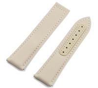 YELEMEABHB Sailcloth Watch Band 20mm 22mm Beige Gray Green Black Quick Release Waterproof Watchband Cowhide Strap Folding Buckle Watchwrist Watch strap(Beige,20mm)