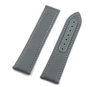YELEMEABHB Sailcloth Watch Band 20mm 22mm Beige Gray Green Black Quick Release Waterproof Watchband Cowhide Strap Folding Buckle Watchwrist Watch strap(Seize If Grey,20mm)