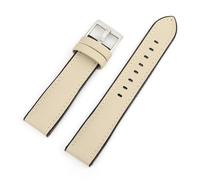 YELEMEABHB Sailcloth Waterproof Watch Band & Silicone Watch Strap 18mm 20mm 22mm Fabric Watchband Universal Wrist Strap Sports Bracelet Watch strap(Beige,20mm)