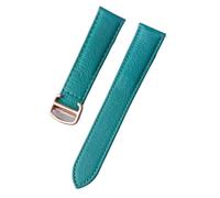 YELEMEABHB Sheepskin Strap Suitable Fit For Cartier Men's And Women's Leather Leather Strap Watch strap(Heaven blue,15mm)