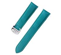 YELEMEABHB Sheepskin Strap Suitable Fit For Cartier Men's And Women's Leather Leather Strap Watch strap(Heaven blue rose,15mm)