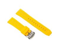 YELEMEABHB Silicone Strap 20mm 22mm Fit For Citizen Series Quick Release Sports Waterproof Watch Band Customized Watch strap(Yellow,22mm)