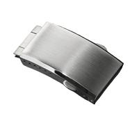 YELEMEABHB Solid 304L Stainless Steel Adjustment Safety Clasp 18mm Watch Band Strap Double Push Butterfly Deployment Safety Clasp Accessory Watch clasp