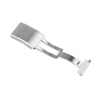 YELEMEABHB Solid 316L Stainless Steel Clasp Fit For Seiko 18 20 22mm Extended Folding Buckle Double Snap Butterfly Button Wristband Accessories Watch clasp(C8,20mm)