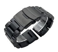 YELEMEABHB Solid Thickening 5.5mm 316L Stainless Steel Watchband Fit For Panerai Fit For Breitling Watch Band 22mm 24mm 26mm Metal Strap Wrist Bracelet Watch strap(Black,26mm)