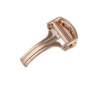 YELEMEABHB Stainless Steel Folding Buckle Fit For Cartier Blue Balloon Watch Buckle Fit For Santos Pasha Tank Belt Bow Buckle Accessories Watch clasp(Rose Gold,16mm)