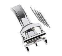 YELEMEABHB Stainless Steel Push Button Deployment Clasps Buckle Wristwatch Band Strap Buckle Replacement watch clasp Watch clasp(Style D)