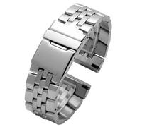 YELEMEABHB Stainless Steel Watchband Fit For Breitling A49350 AB042011 Wrist Band 20mm 22mm 24mm Silver Gold Solid Metal Strap Mens Bracelet Watch strap(Silver,24mm)