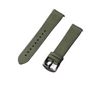 YELEMEABHB Vintage Frosted Leather Strap For Watch 20mm 22mm Silicone Sport Bracelet Watchband Accessories Retro Wristband Watch strap(Groen,22mm)