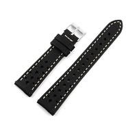 YELEMEABHB Vintage Handmade First Layer Cowhide Leather Watchband 18 19 20 21 22MM Leather Watch Strap Men Women Breathable Bracelet Watch strap(Black,22mm)