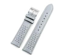 YELEMEABHB Vintage Leather Watch Strap 18mm 19mm 20mm 21mm 22mm 24mm Universal Watchband Breathable Bracelet Sport Wristbelt Accessories Watch strap(Gray,18MM_120MM-80MM)