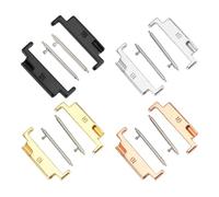 YELEMEABHB Watch Band Connection Adapter Metal Watch Band Adapter 1 Pair Easy To Install Replacement Part for 18-22mm Watch Bands Watch clasp(Black)