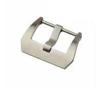 YELEMEABHB Watch Band Solid Metal Buckle 18mm 20mm 22mm 24mm 26mm Men Women Stainless Steel Screw-in Clasp Watch Clasp(Brushed 18mm)