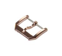 YELEMEABHB Watch Universal Needle Buckle Belt Silicone Fit for Nylon Replacement Stainless Steel 18mm 20mm Silver Black Watch Clasp(Rose Gold-18mm)