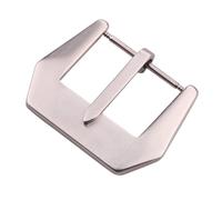 YELEMEABHB Wholesale 10pcs/Set Solid Stainless Steel Watch Buckle Men 20 22 24mm Brushed Black Silver Watchbands Strap Clasp Watch Clasp(G,24mm)