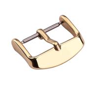 YELEMEABHB Wholesale 15pcs/Set Solid Stainless Steel Watch Band Clasp 16 20 22 24mm Silver Gold Metal Leather Watchband Strap Buckle Belt Watch Clasp(D,18mm)