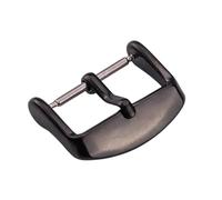 YELEMEABHB Wholesale 15pcs/Set Solid Stainless Steel Watch Band Clasp 16 20 22 24mm Silver Gold Metal Leather Watchband Strap Buckle Belt Watch Clasp(A,18mm)