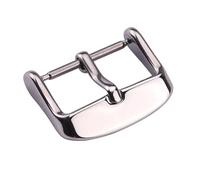YELEMEABHB Wholesale 15pcs/Set Solid Stainless Steel Watch Band Clasp 16 20 22 24mm Silver Gold Metal Leather Watchband Strap Buckle Belt Watch Clasp(G,18mm)