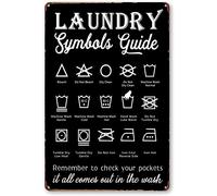 Yelenacca Laundry Room - Vintage Laundry Schedule Black Decor Poster Wall Art Decor Metal Sign Poster Tin Sign 8X12 Inches