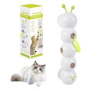 YELKOEYN Smart Sensory Worm Cat Toy - Interactive Cat Toy, Light Triggered Auto Play, Scratch Resistant ABS, Non-Slip Suction Base, Hunting Instinct Stimulator - The Ultimate Fun for Pet