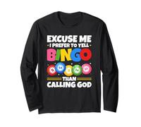 Yell Bingo Before Calling God Bingo Player Long Sleeve T-Shirt