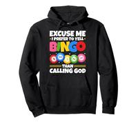 Yell Bingo Before Calling God Bingo Player Pullover Hoodie
